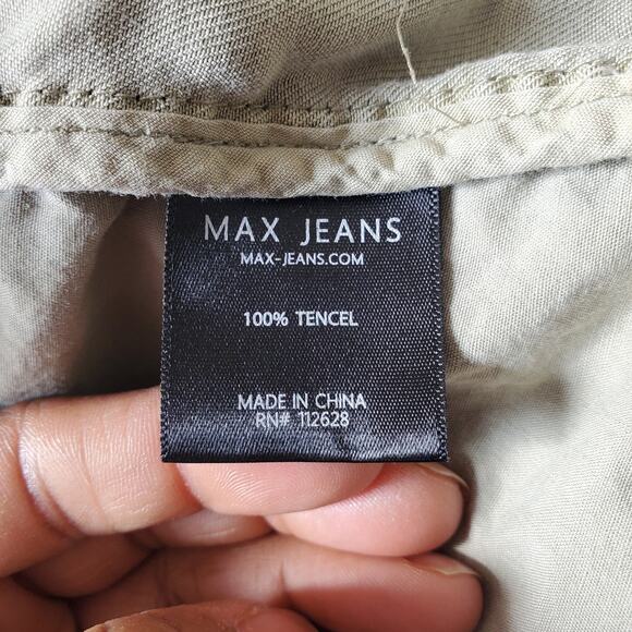 Max Jeans Olive Green Lightweight Utililty Jacket Size M - Picture 9 of 10